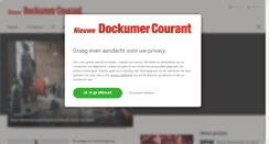 Desktop Screenshot of nieuwedockumercourant.nl